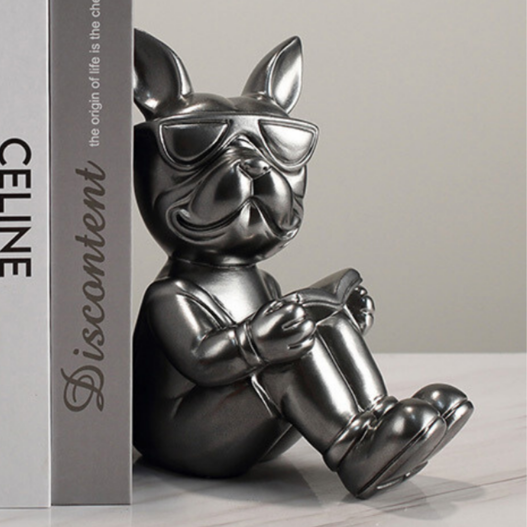 Silver Bulldog Book Rests