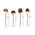 Premium Gold Serving Utensil Set of 5
