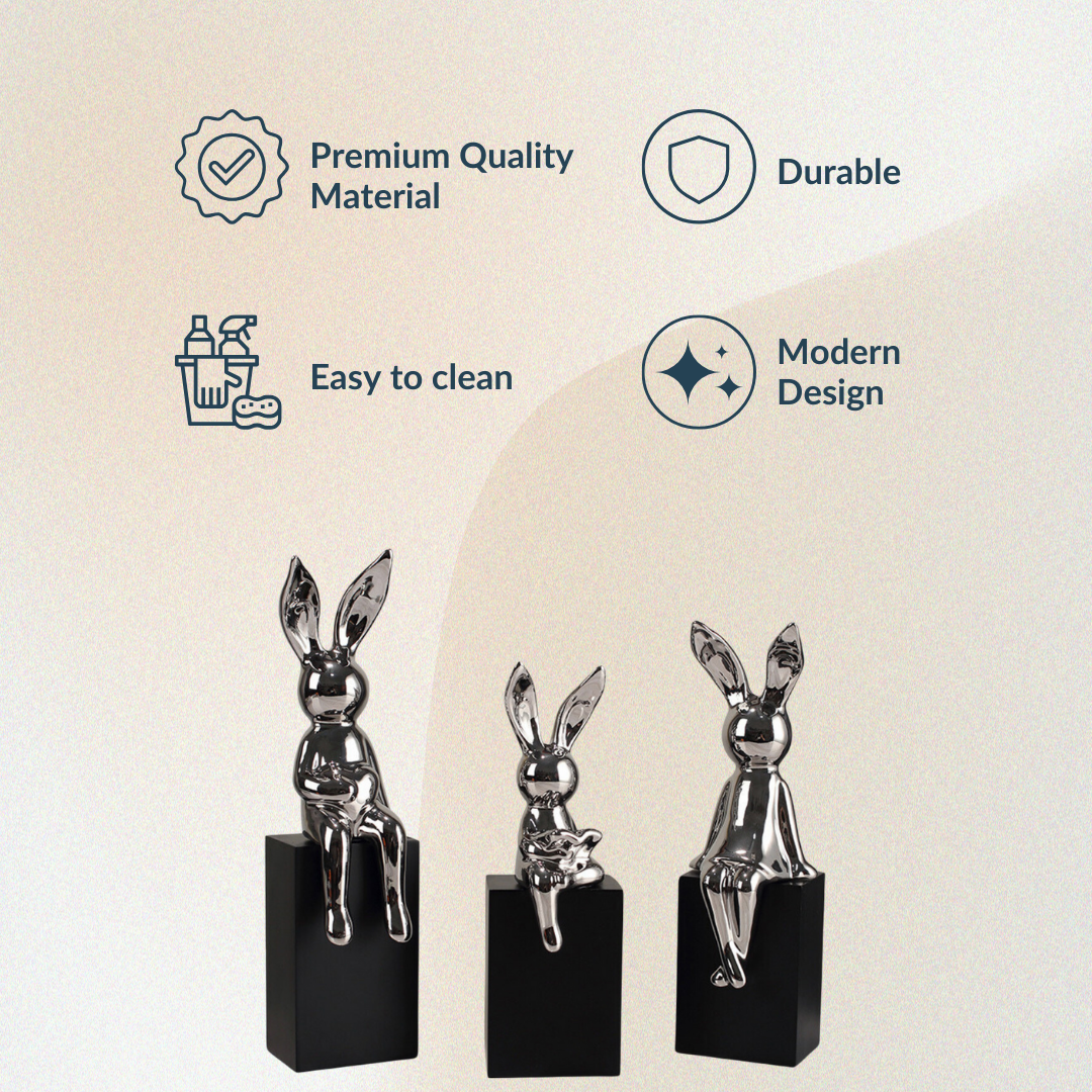 Rabbit Whiskers Family Trio | Silver