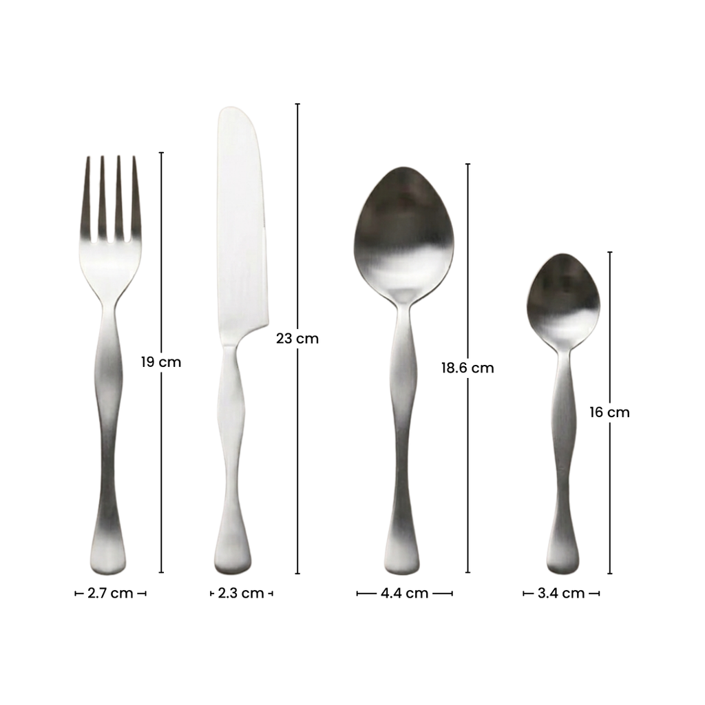 Premium Nickel-Plated Stainless Steel Cutlery Set of 4