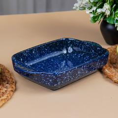 Blue Speckled Ceramic Bakeware