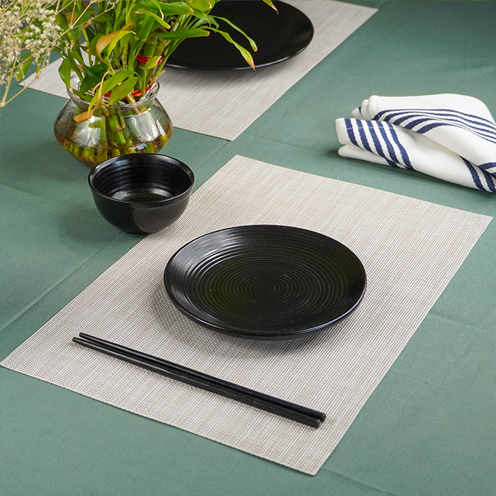 Beige Solid Table Mats | Set of 2,4,6