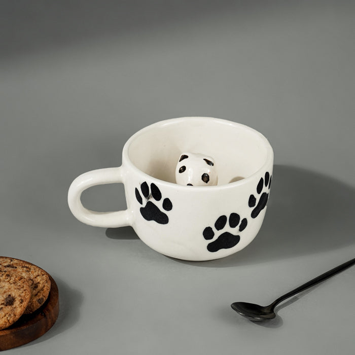 Ceramic Mug with Panda Figurine Inside