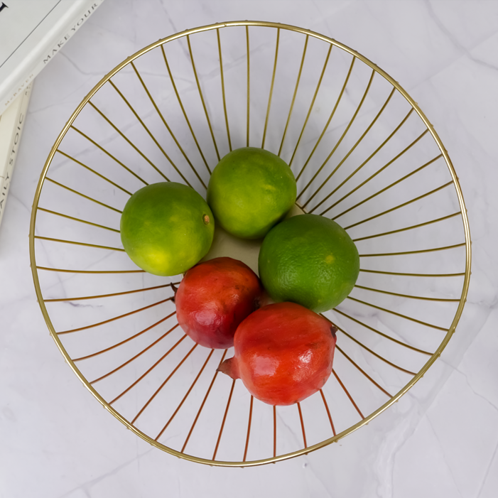 Gold Wire Fruit Basket