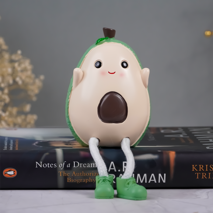 Cute Avocado Figurines with Dangling Legs - Set of Two Secondary image