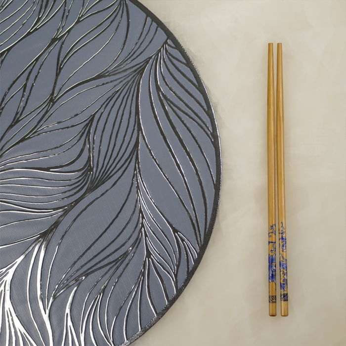 Blue Sleek Table Covering | Set of 2,6