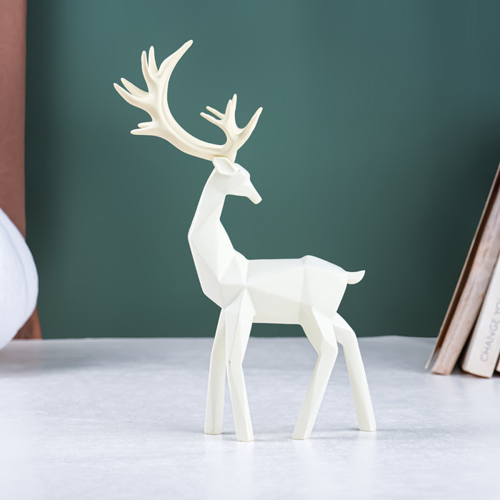 Geometric Deer Figurine Set