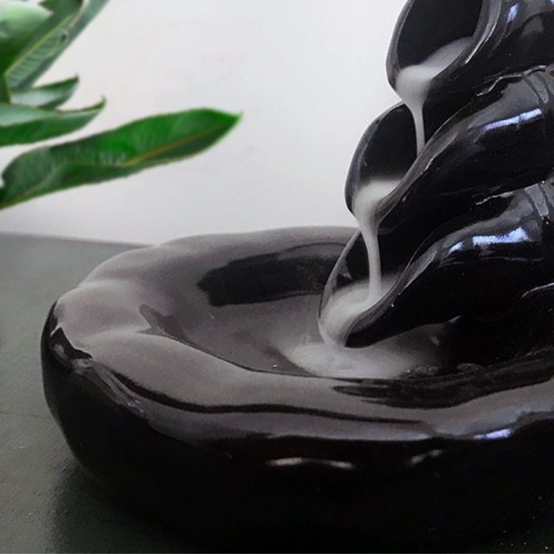 Ceramic Waterfall Smoke Backflow Cone Incense Holder