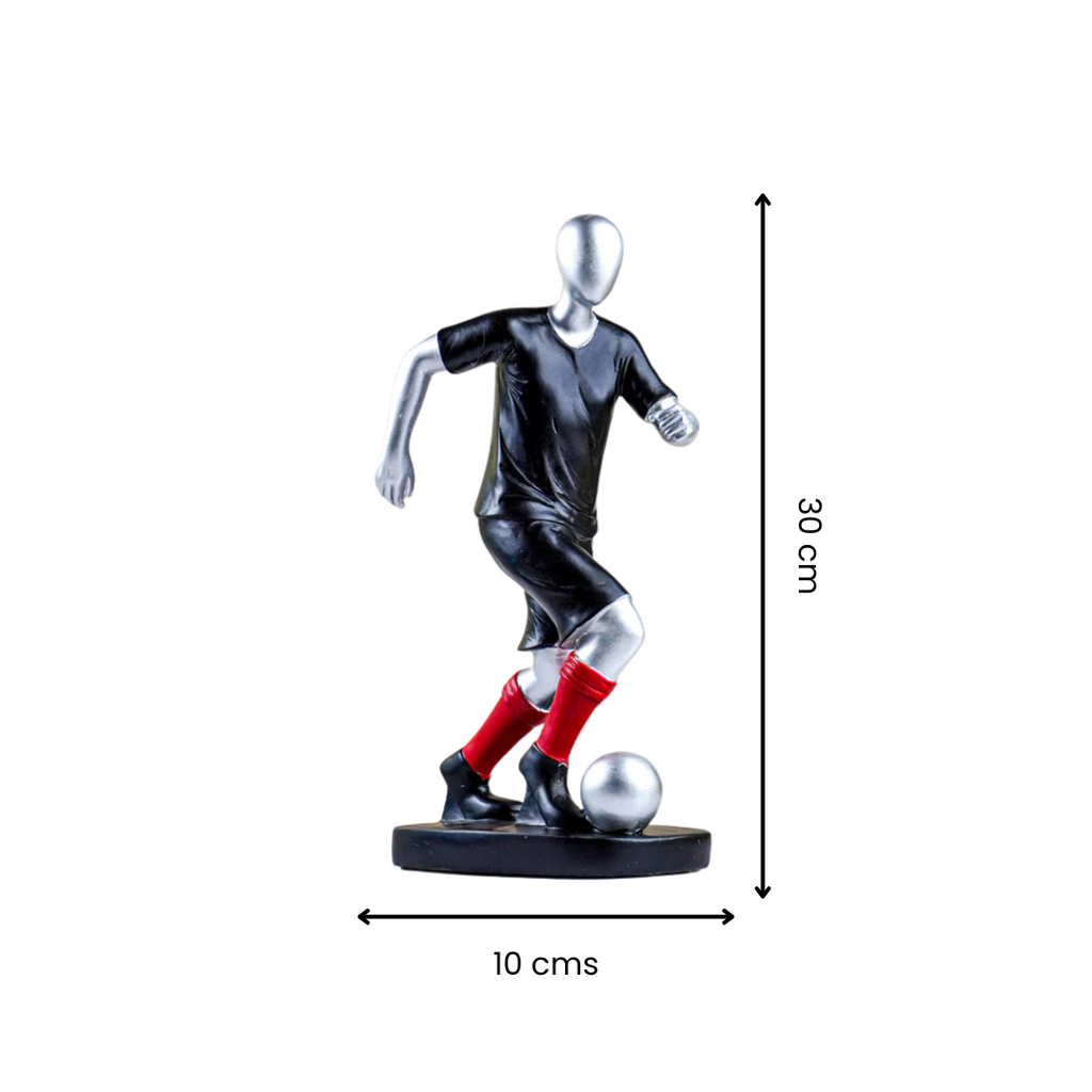 Modern Soccer Player Sculpture
