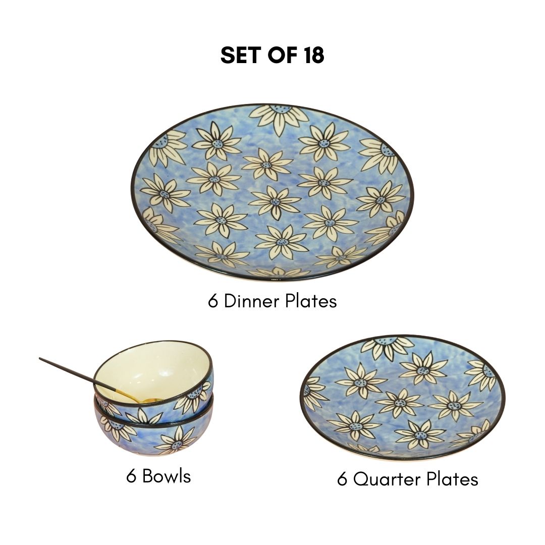 Petal Perfection Dinnerware (Set of 18)