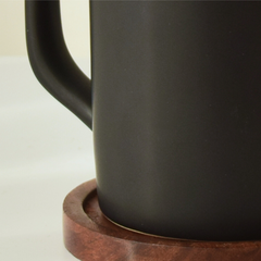 Matt Black Ceramic Beer Mug