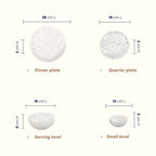 Speckled White Minimalist Ceramic Dinner Set of 20