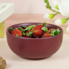 Red Ceramic Classic Serving Bowl