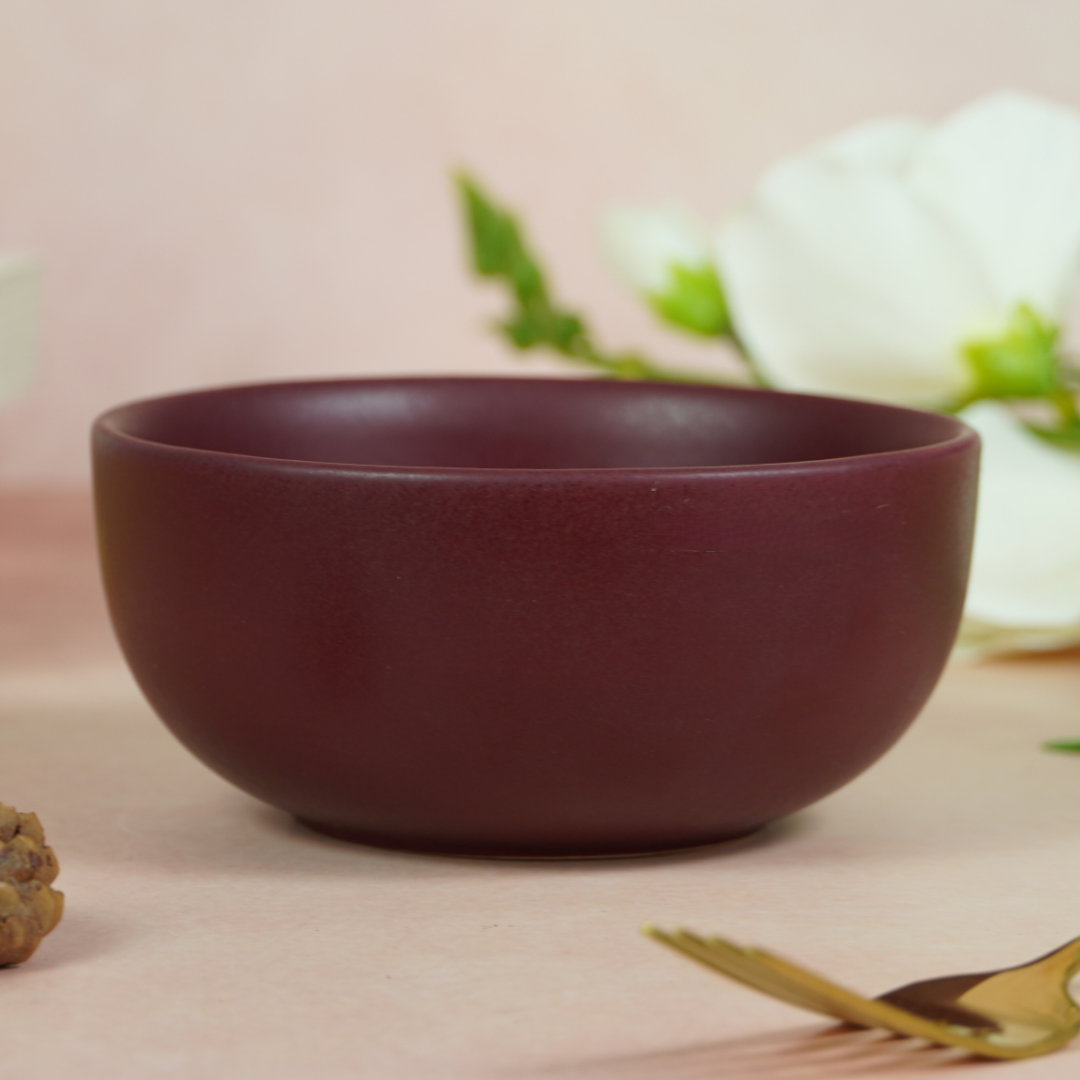 Red Ceramic Classic Serving Bowl