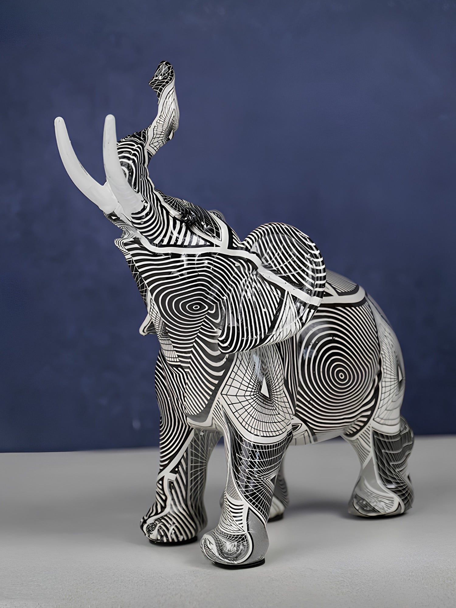 Monochrome Elephant Figurine