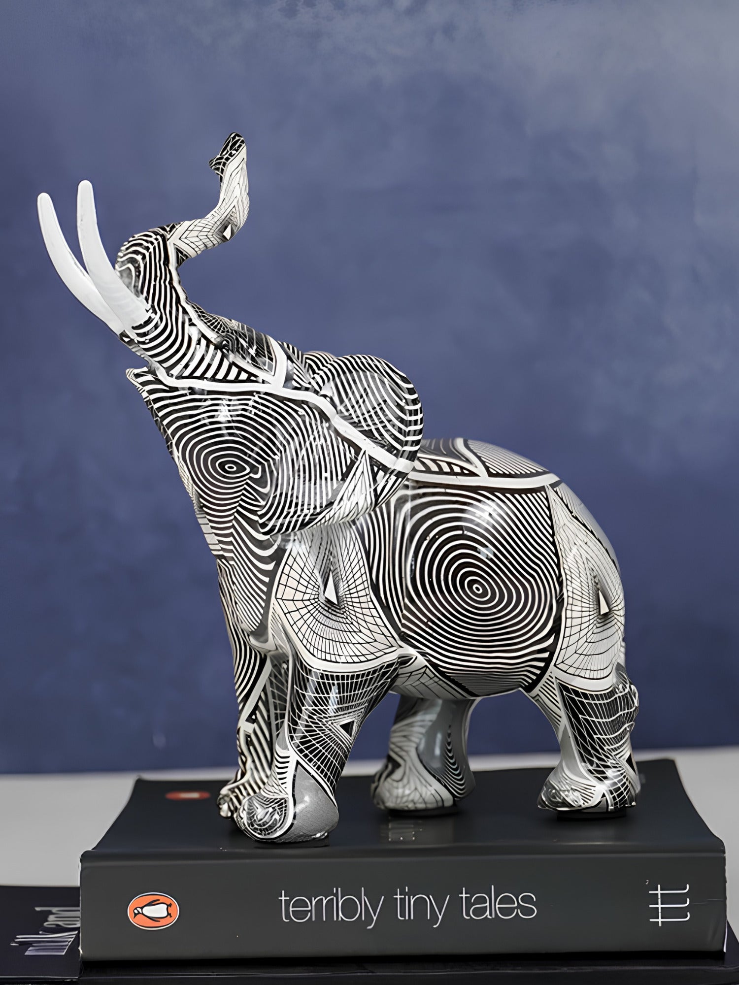 Monochrome Elephant Figurine