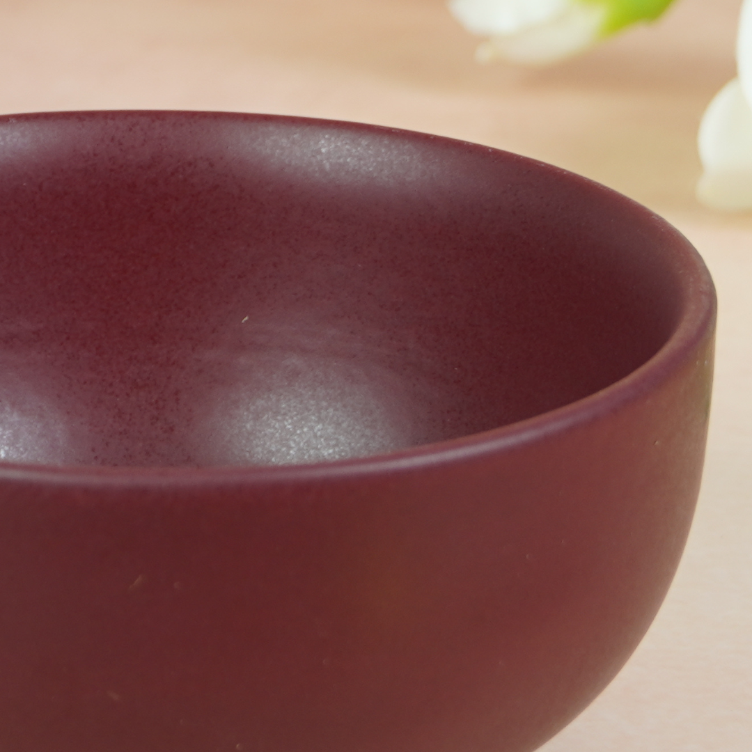 Red Ceramic Classic Serving Bowl