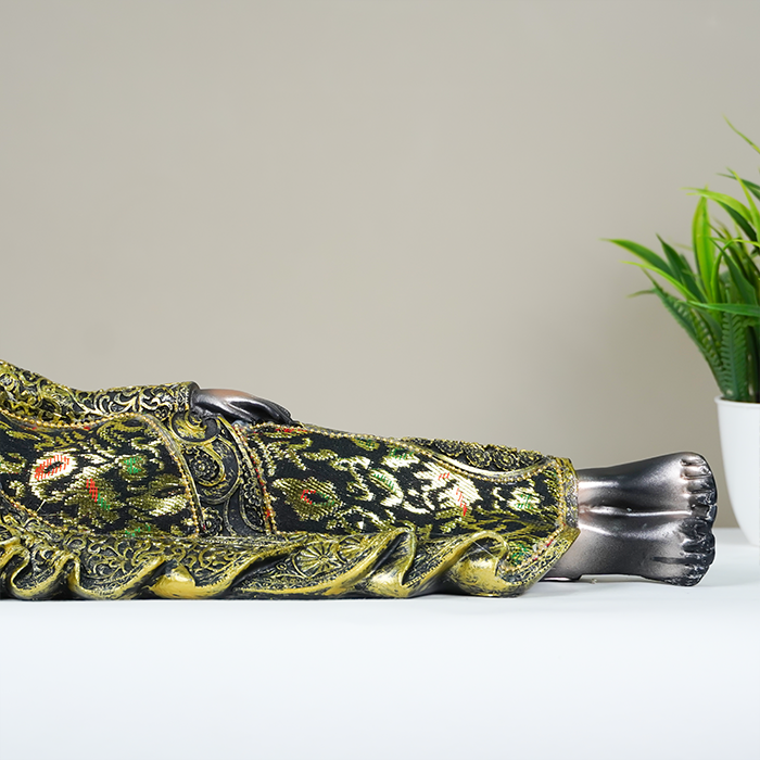 Reclining Buddha Figurine