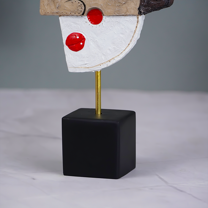 Abstract Cubist Face Sculpture