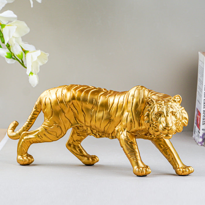 Golden Tiger Stripe Figurine