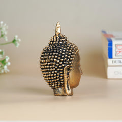 Mini Gold Buddha Head Statue