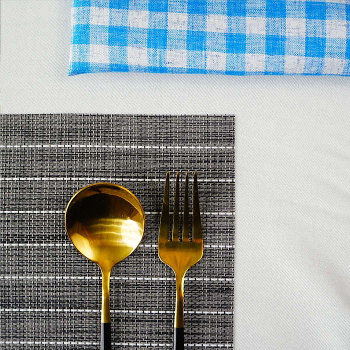 Grey Tableware Placemat Set | Set of 2,4,6