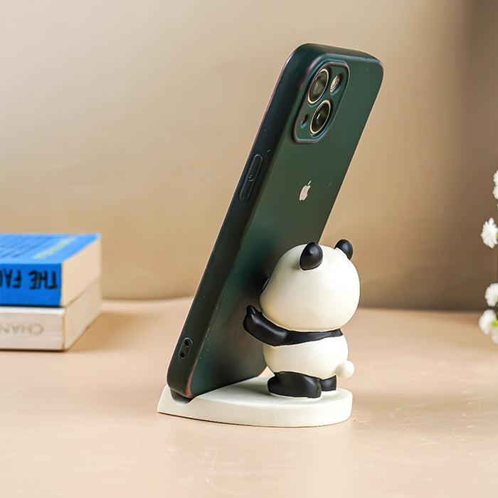 Black and White Panda Phone Holder