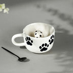 Ceramic Mug with Panda Figurine Inside