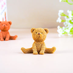 Brown and Yellow Sitting Teddy Bear | Set of 2