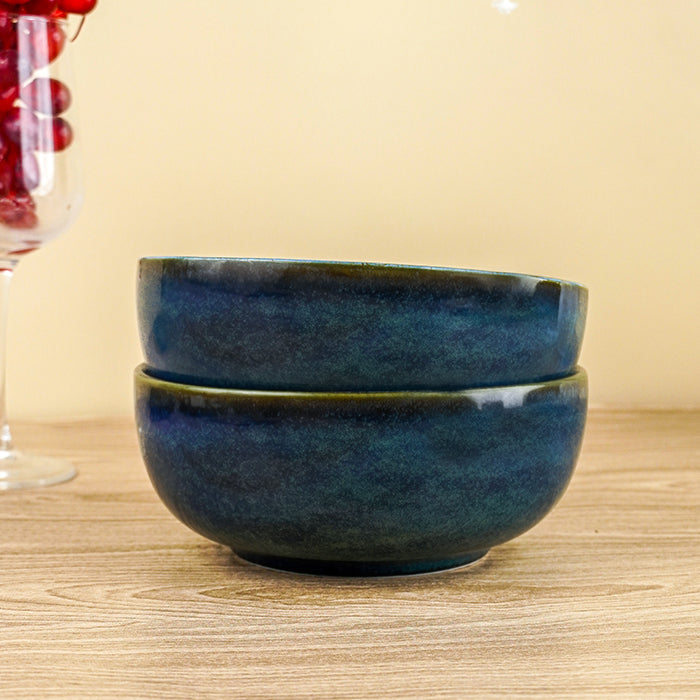 Midnight Blue Ceramic Dinnerware - Set of 20