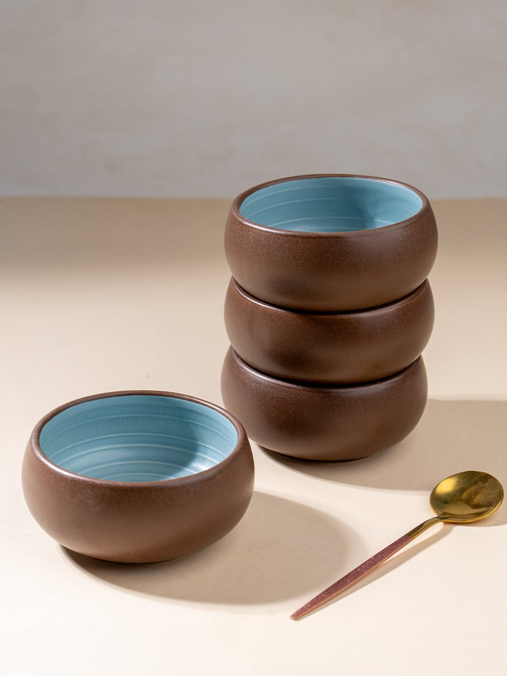 4-Piece Multipurpose Ceramic Small Bowl Set - The Golden Theory