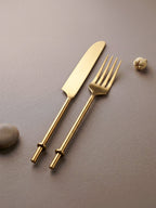 4-Piece Stainless Steel Gold Cutlery Set - The Golden Theory