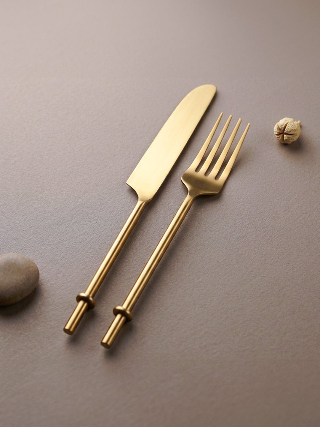4-Piece Stainless Steel Gold Cutlery Set - The Golden Theory