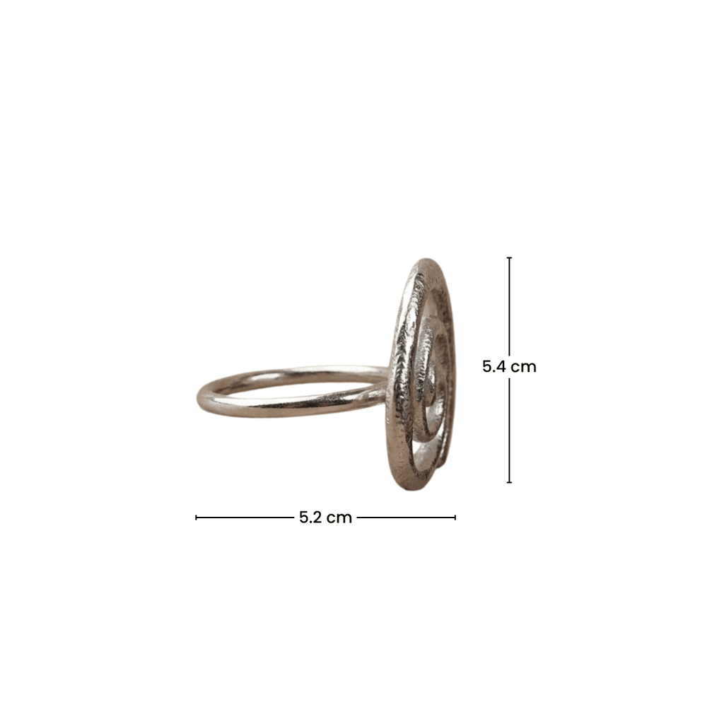 4-Piece Stainless Steel Spiral Napkin Ring Set - The Golden Theory