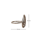 4-Piece Stainless Steel Spiral Napkin Ring Set - The Golden Theory