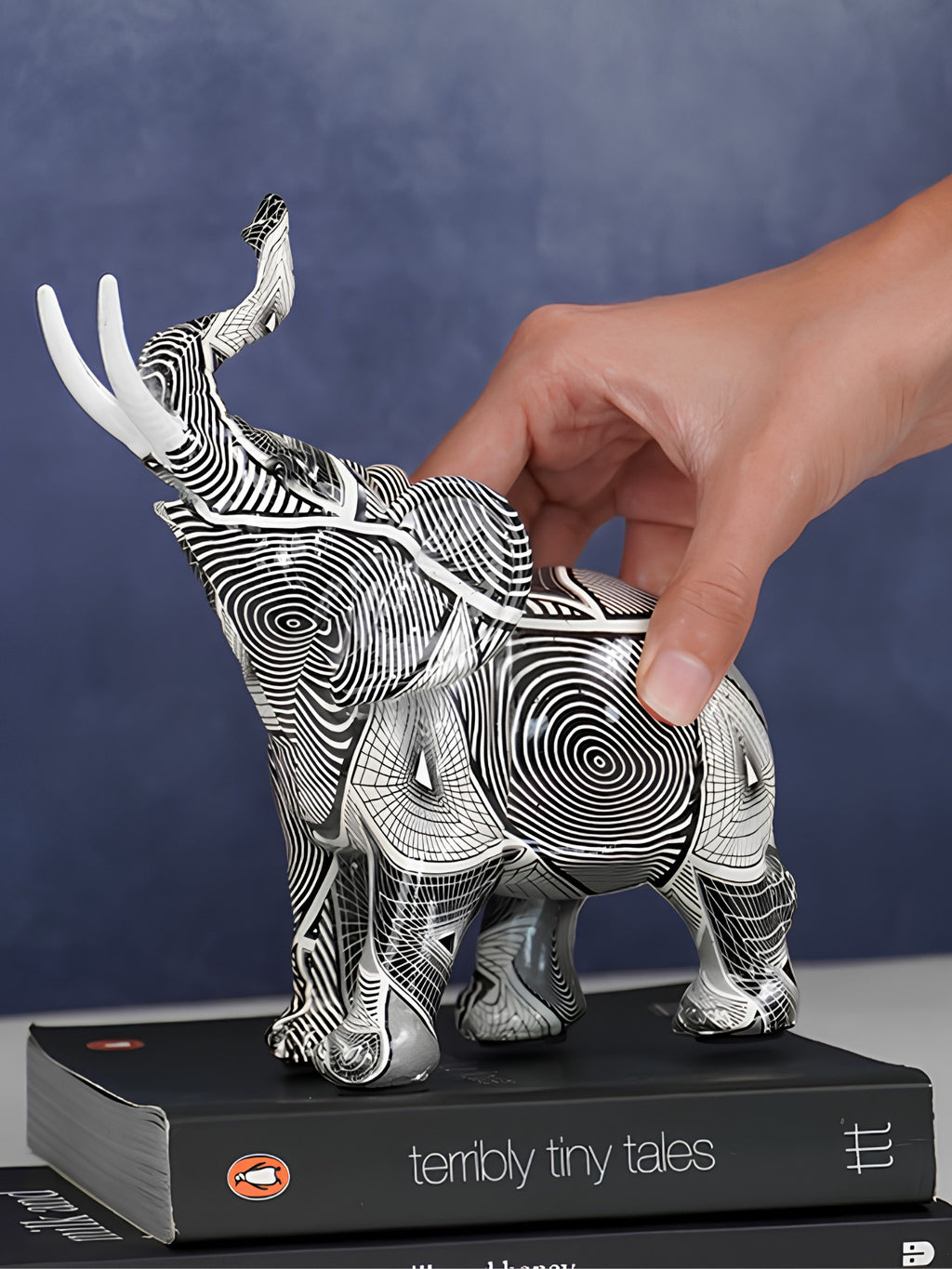Monochrome Elephant Figurine