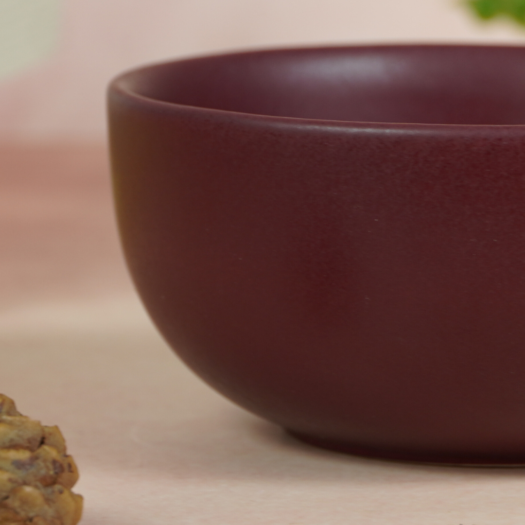 Red Ceramic Classic Serving Bowl