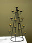 Modern Tree-Form Brass Candle Holder