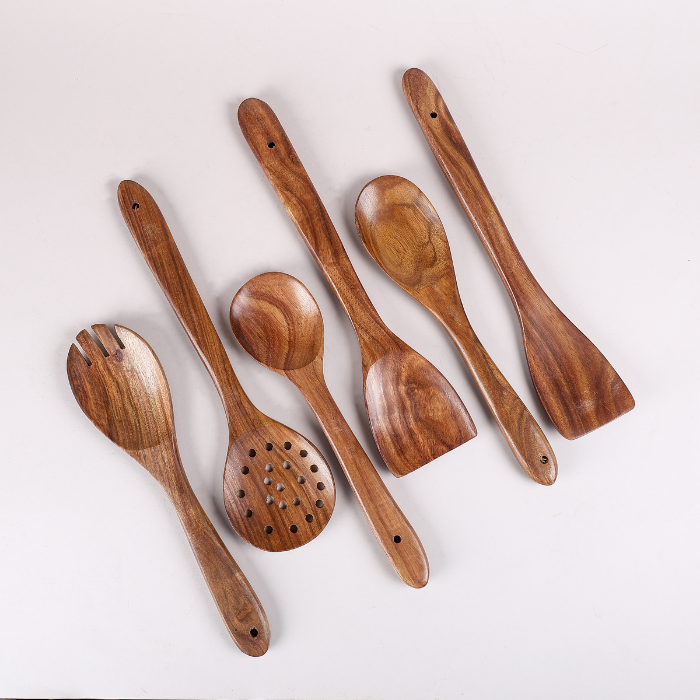 set of wooden spoons