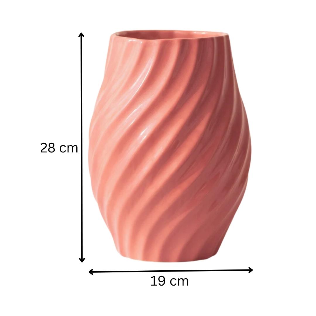 Pink Ceramic Flower Vase