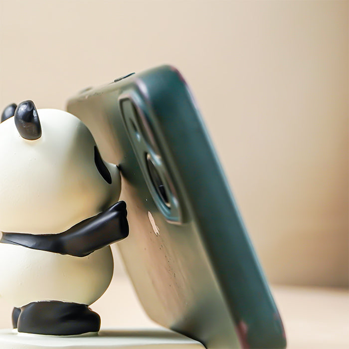 Black and White Panda Phone Holder