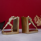 Gold Human Figure Bookends