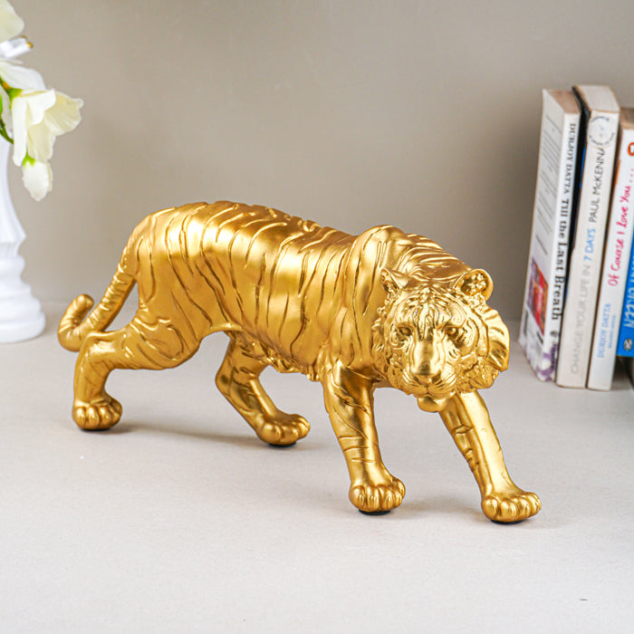 Golden Tiger Stripe Figurine