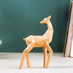 Geometric Deer Figurine Set