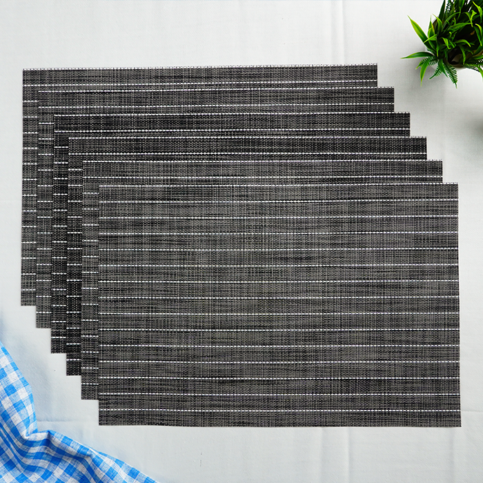Grey Tableware Placemat Set | Set of 2,4,6