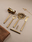 5-Piece Gold Bar Tool Set with Hammered Handles - The Golden Theory
