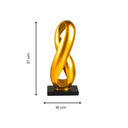 Gold Infinity Loop Sculpture