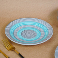 Ceramic Pastel Harmony Circles Dinner Set (Set of 18)