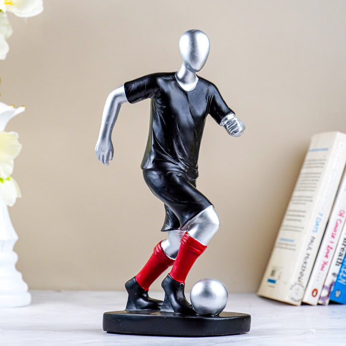Modern Soccer Player Sculpture