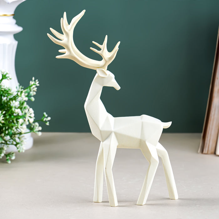 Geometric Deer Figurine Set